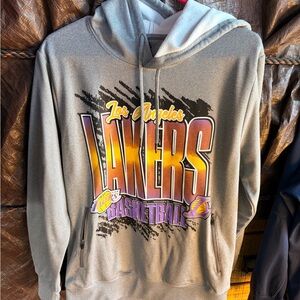 Los Angeles Lakers Gray and Purple Hoodie